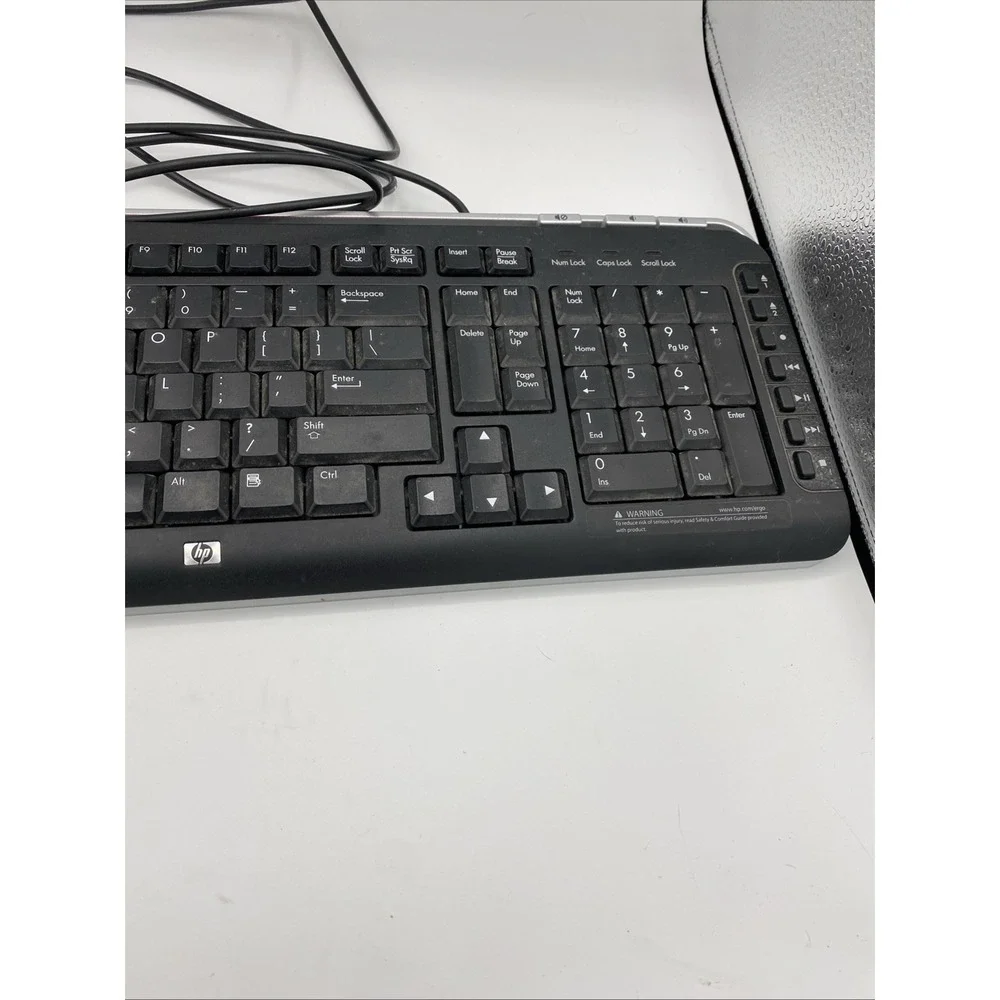 HP Wired Keyboard Model SK-2960 5188-6077 UNTESTED